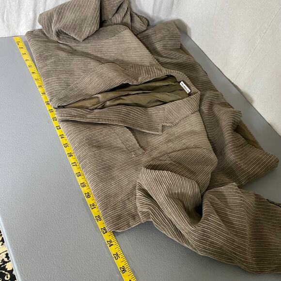 Vintage Perry Ellis Mens Corduroy Blazer XL 44R Brown Preppy Academia Professor - Picture 12 of 16